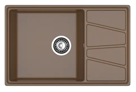 Кухонная мойка Granfest Vertex 780L (780*500) Терракот