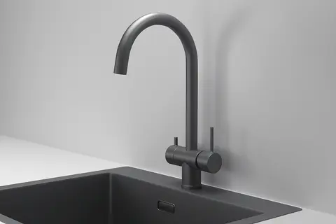 Смеситель Granula KS-7104 Графит Матовый