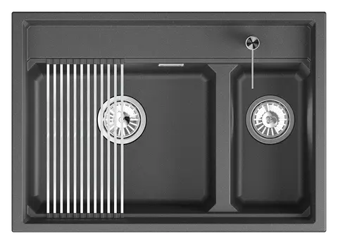 Кухонная мойка Granula KS-7302i (730*510) Черный