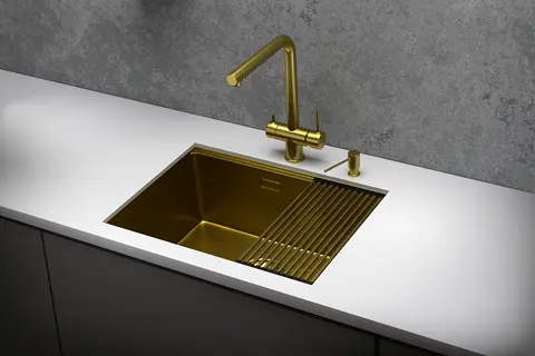 Кухонная мойка Granula KS-6045U (600*445) Золото Сатин